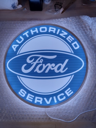 Ford Service Ljusskylt