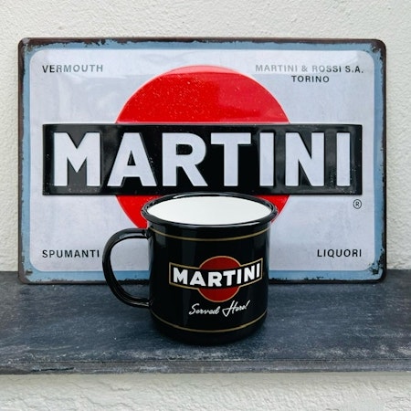 MARTINI Emalj Kaffe-mugg