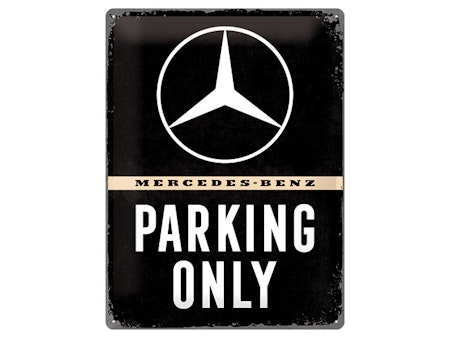 Mercedes Parking Plåtskylt