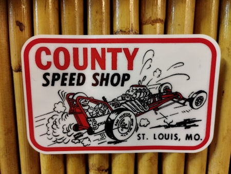 County Speed Shop dekal