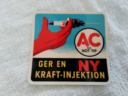 AC Tändstift dekal