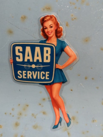 SAAB pinup dekal