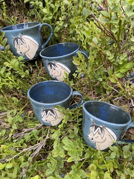 Drejad mugg med fjording