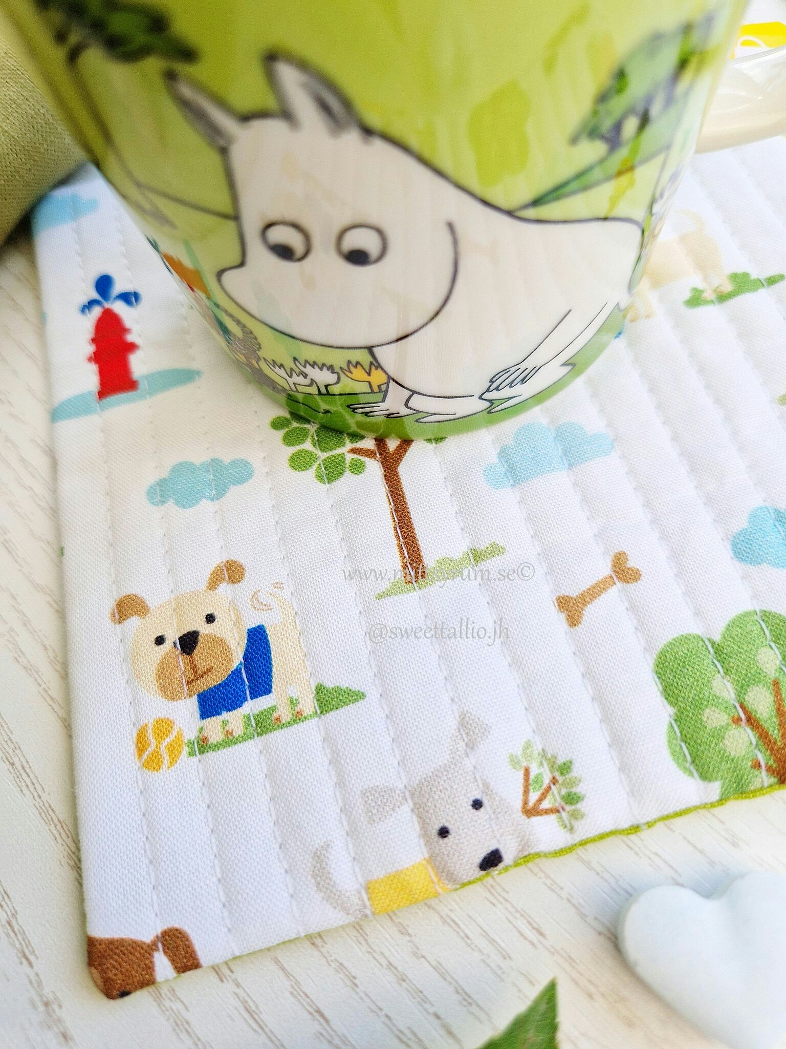 Glas/Mugg underlägg Hund