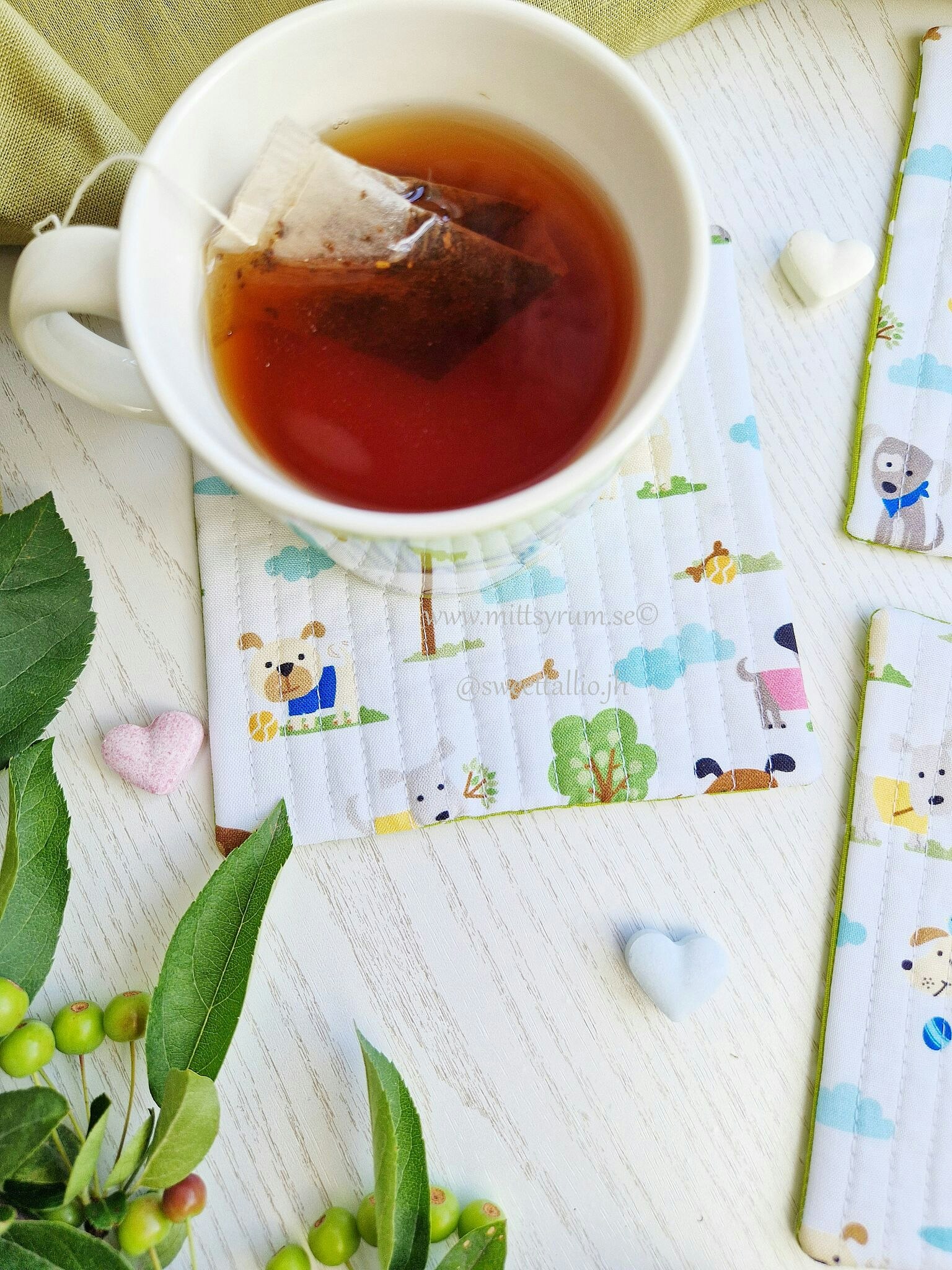 Glas/Mugg underlägg Hund