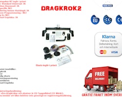 Komplett fast dragkrok med elsats 7polig Mercedes Sprinter 1995 - 2006