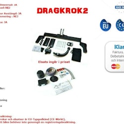 Komplett avtagbar dragkrok med elsats 7polig BMW 3-serie 1991 - 1998