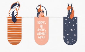 Magnetic Bookmark Horses