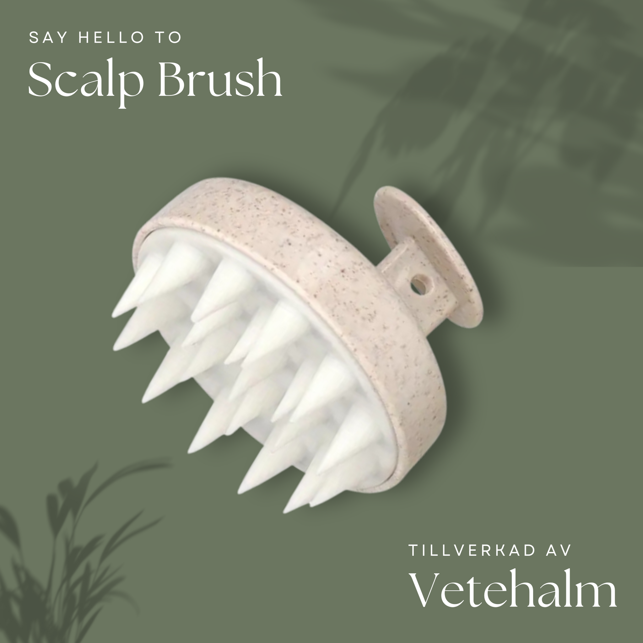 Scalp Brush, främjar hårets naturliga tillväxt och tar bort döda hudceller