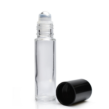 Glasflaska med roller - 10 ml