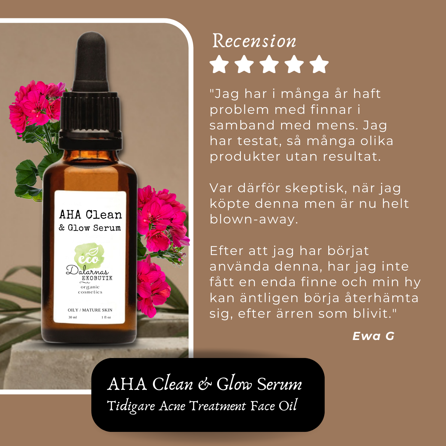 AHA Clean & Glow, ECO Facial Serum