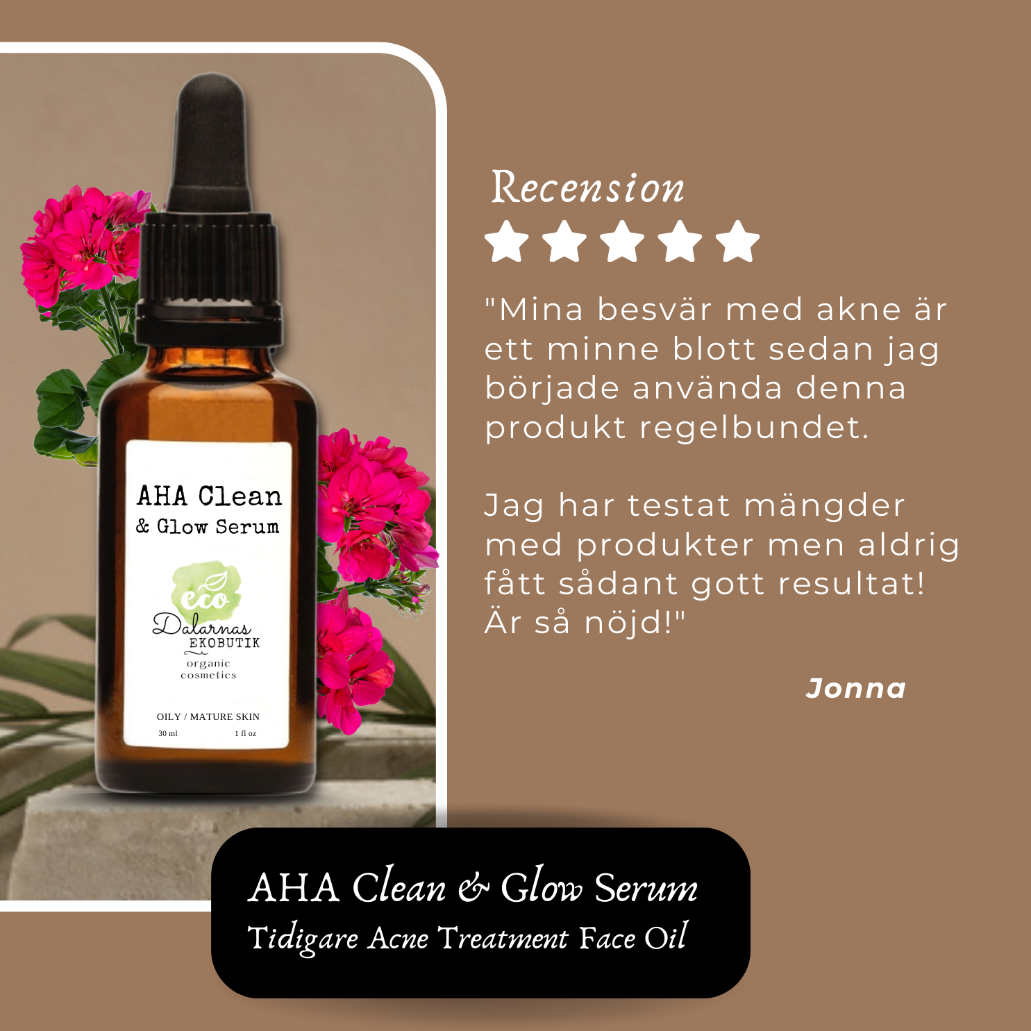 AHA Clean & Glow, ECO Facial Serum