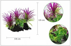 Plastväxt på rot Magenta 13 cm