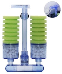 Svampfilter med biologisk filtermedia