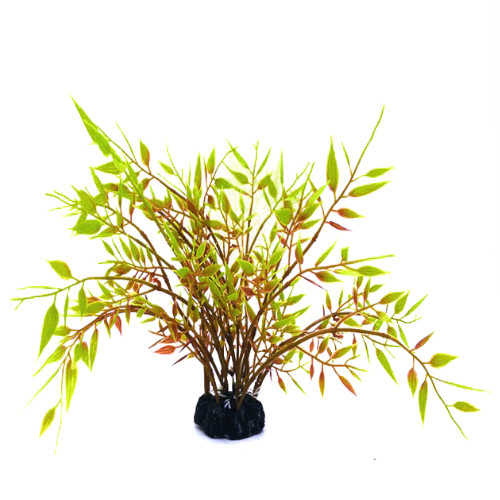 Plastväxt Bambu med gröna detaljer 22 cm