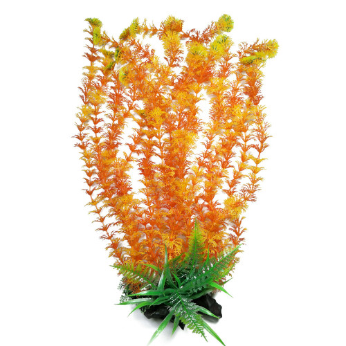 Plastväxt Cabomba orange med grön topp 55 cm