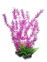 Plastväxt Rotala mörk pink med vita detaljer 55 cm