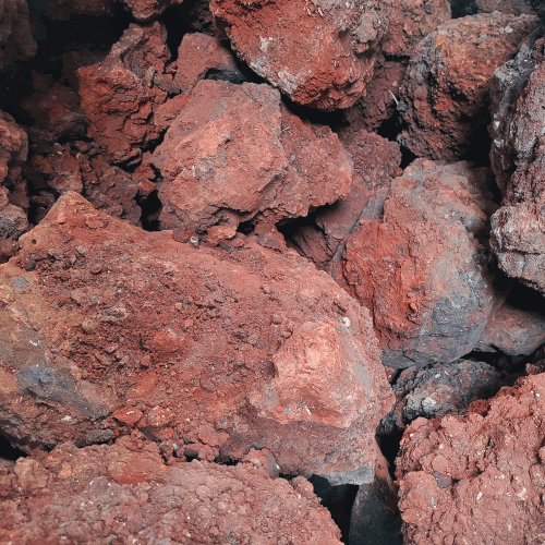 Sten kit - Wild red lava rock