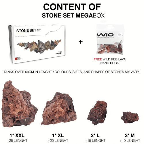 Sten Megakit - Wild red lava rock