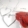 Mix med hjärtan - hjärtan i filt och i metall