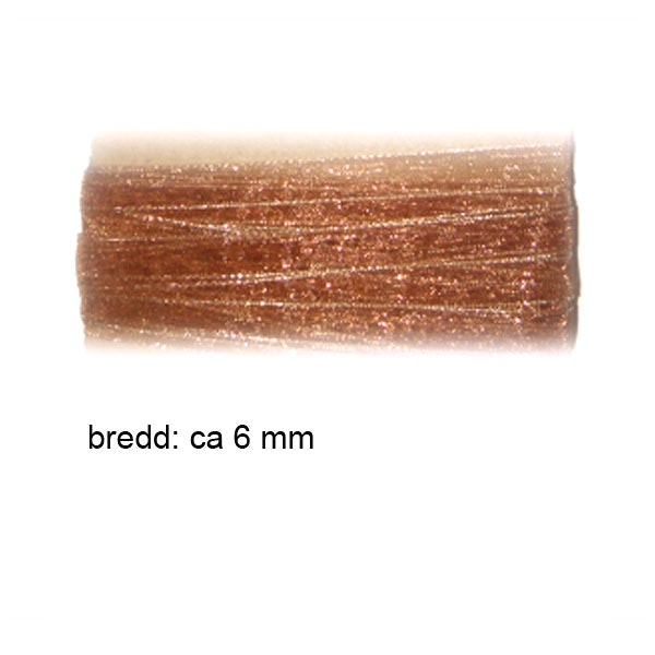 Organzaband - ca 6 mm - ca 5 meter - brun