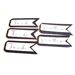 Våriga dekorationer till scrapbooking, egna kort, tags, journal, mm