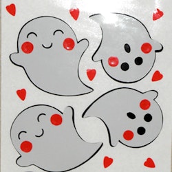 Stickers / Dekaler  - 5 st spöke