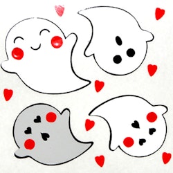 Stickers / Dekaler  - 4 st spöke