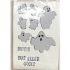 Stickers / Dekaler  - 7 st spöke och orden  Bu, Bus eller Godis