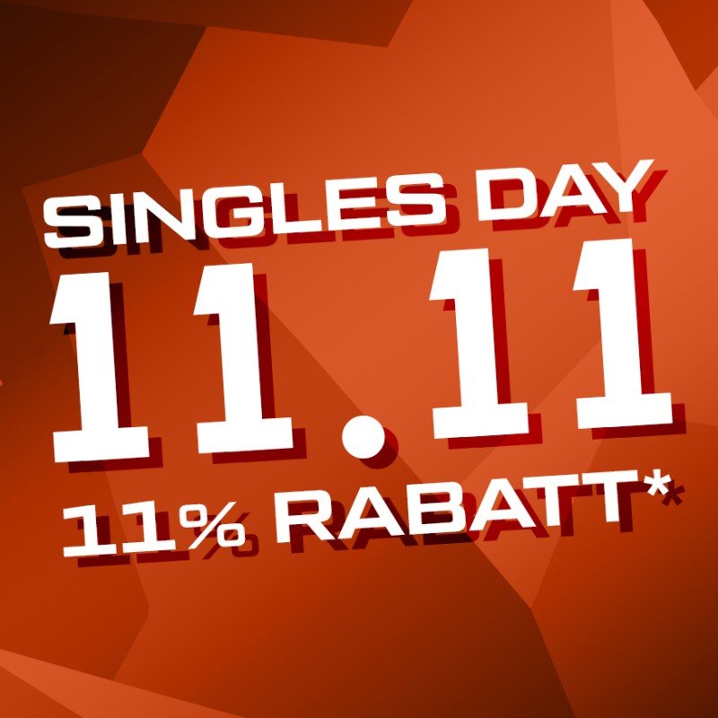 Single's day - 11% Rabatt!*