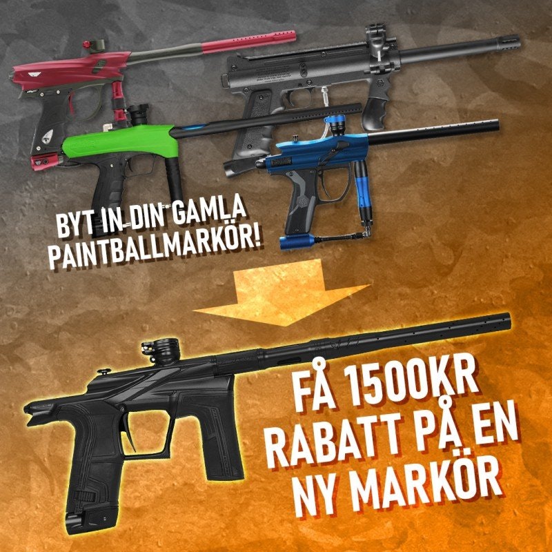 Byt in din gamla paintballmarkör !