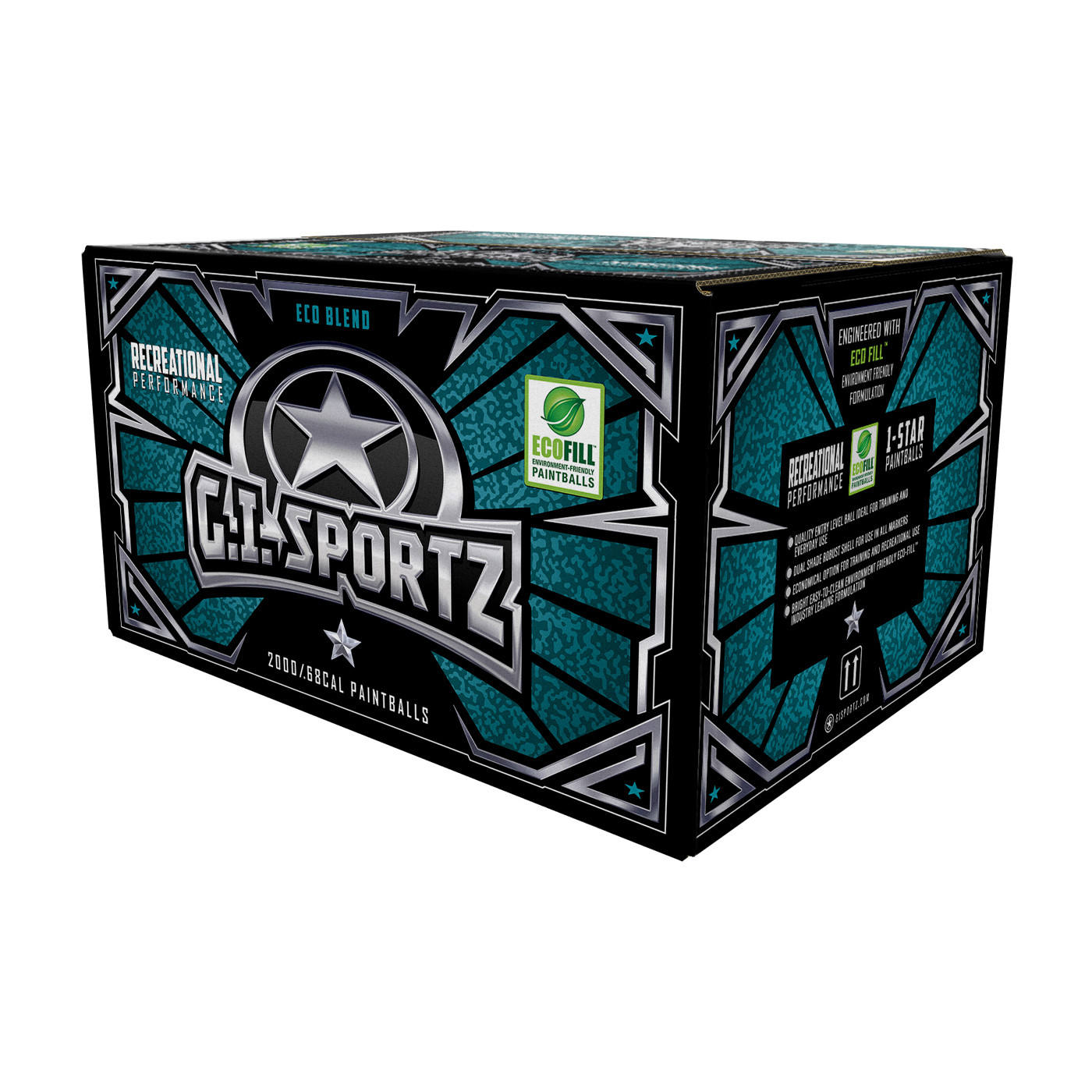 GI Sportz 1-Star Paintballs (Winter) .68 Cal 2000 rnd