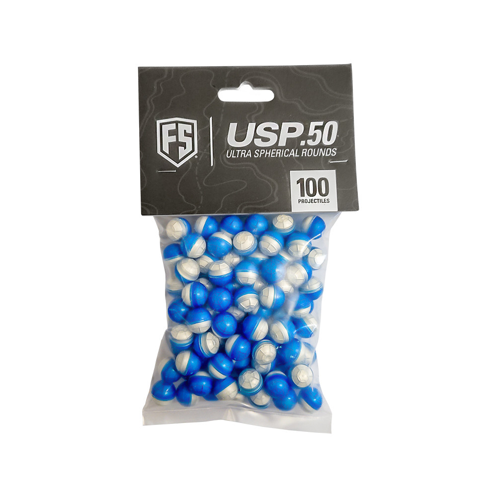 First Strike USP 100 .50 Kaliber Blue/White