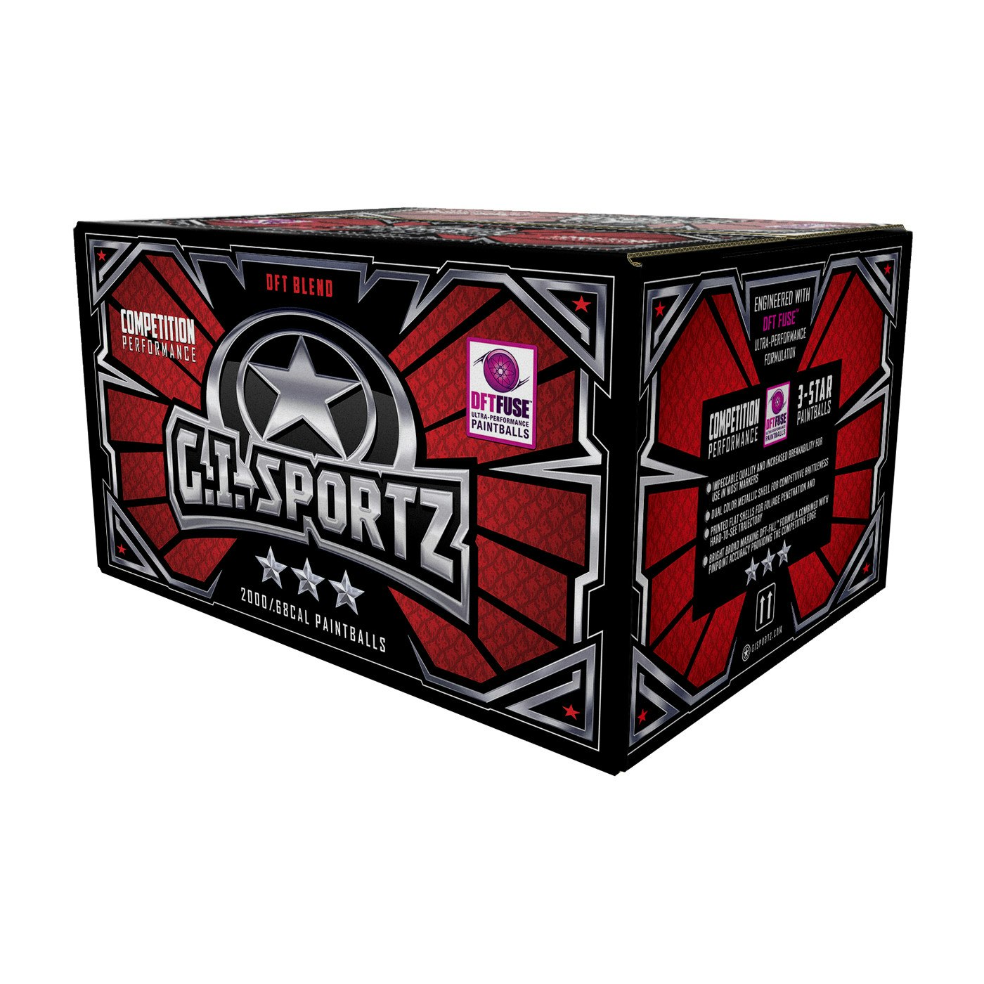 GI Sportz 3-Star Paintballs .68 Kaliber 2000st