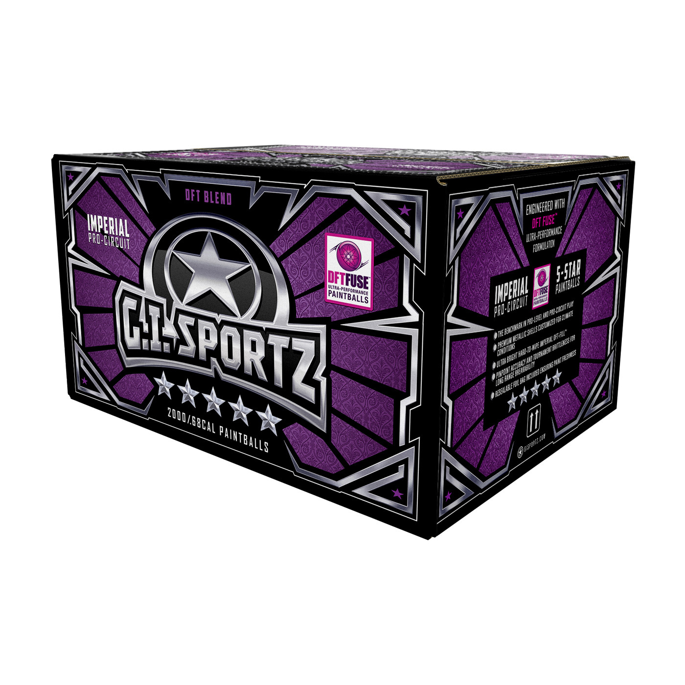 GI Sportz 5-Star Paintballs .68 Kaliber 2000st