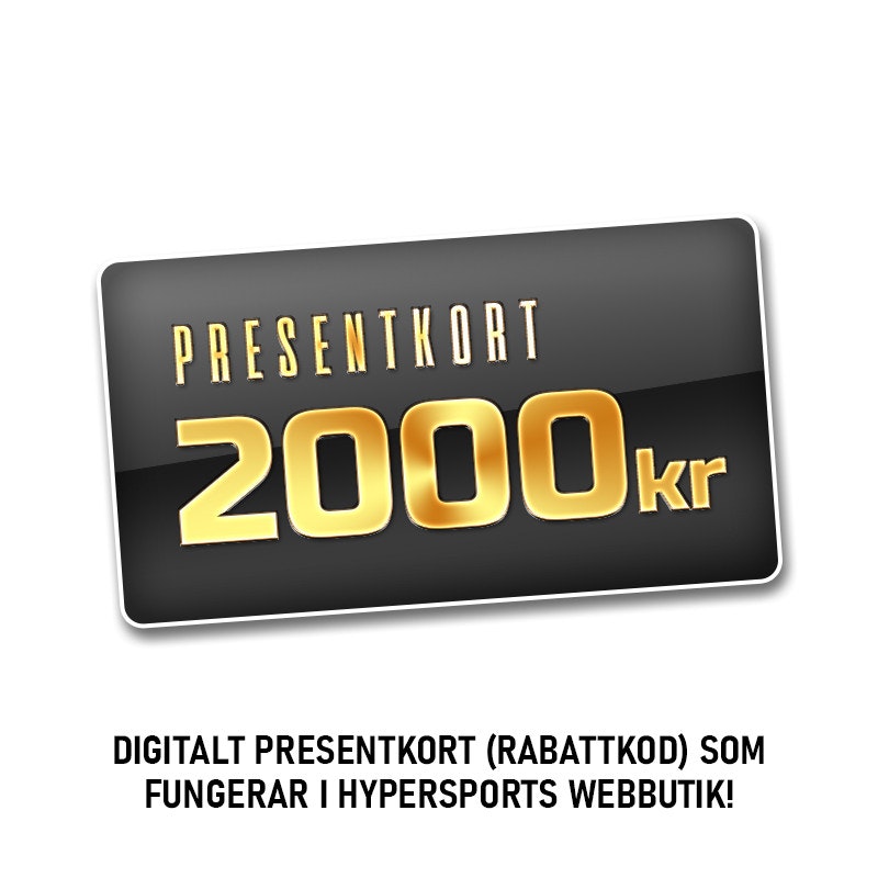 Hypersports Presentkort Värde 2000kr