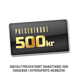 Hypersports Presentkort Värde 500kr