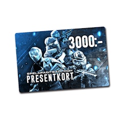 Spelapaintball.com Gift Card Value 3000 SEK