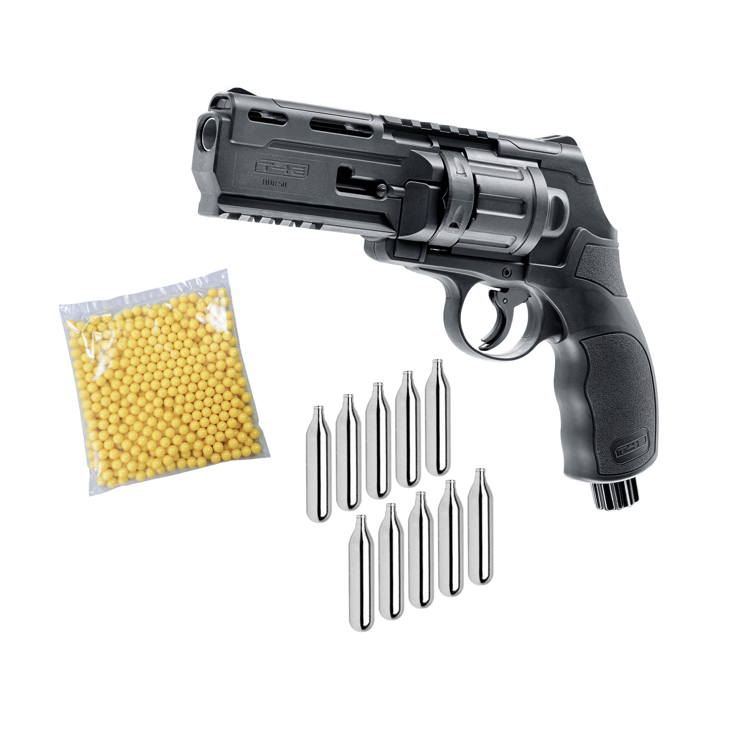 (Bundle) Umarex T4E Hellboy TR 50 / HDR 50 (.50 Cal) + CO2 Cartridges + Paintballs