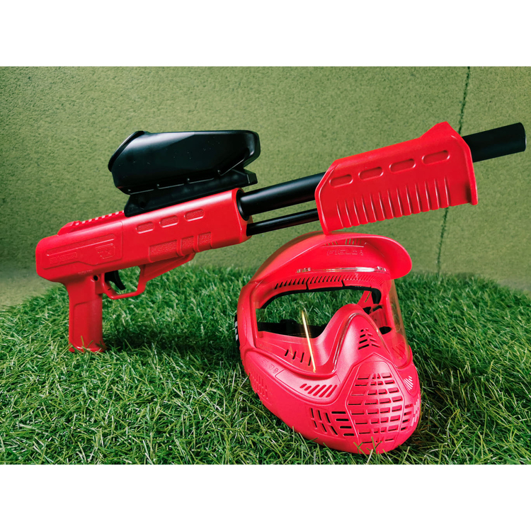 (Paket) FIELDpb Blaster Red w/ Loader + ONE Goggle Red