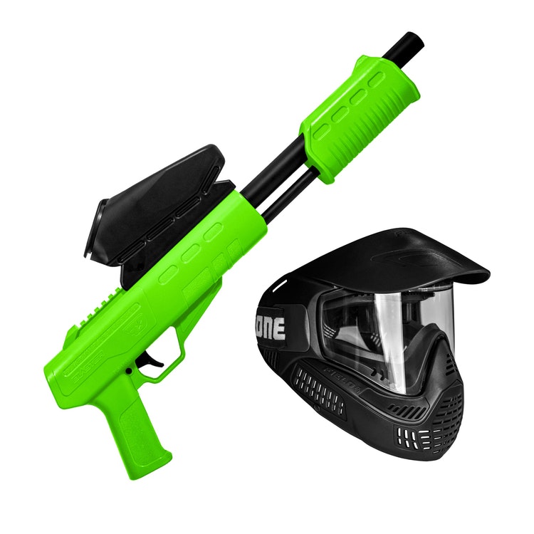 (Paket) FIELDpb Blaster Lime w/ Loader + ONE Goggle Black