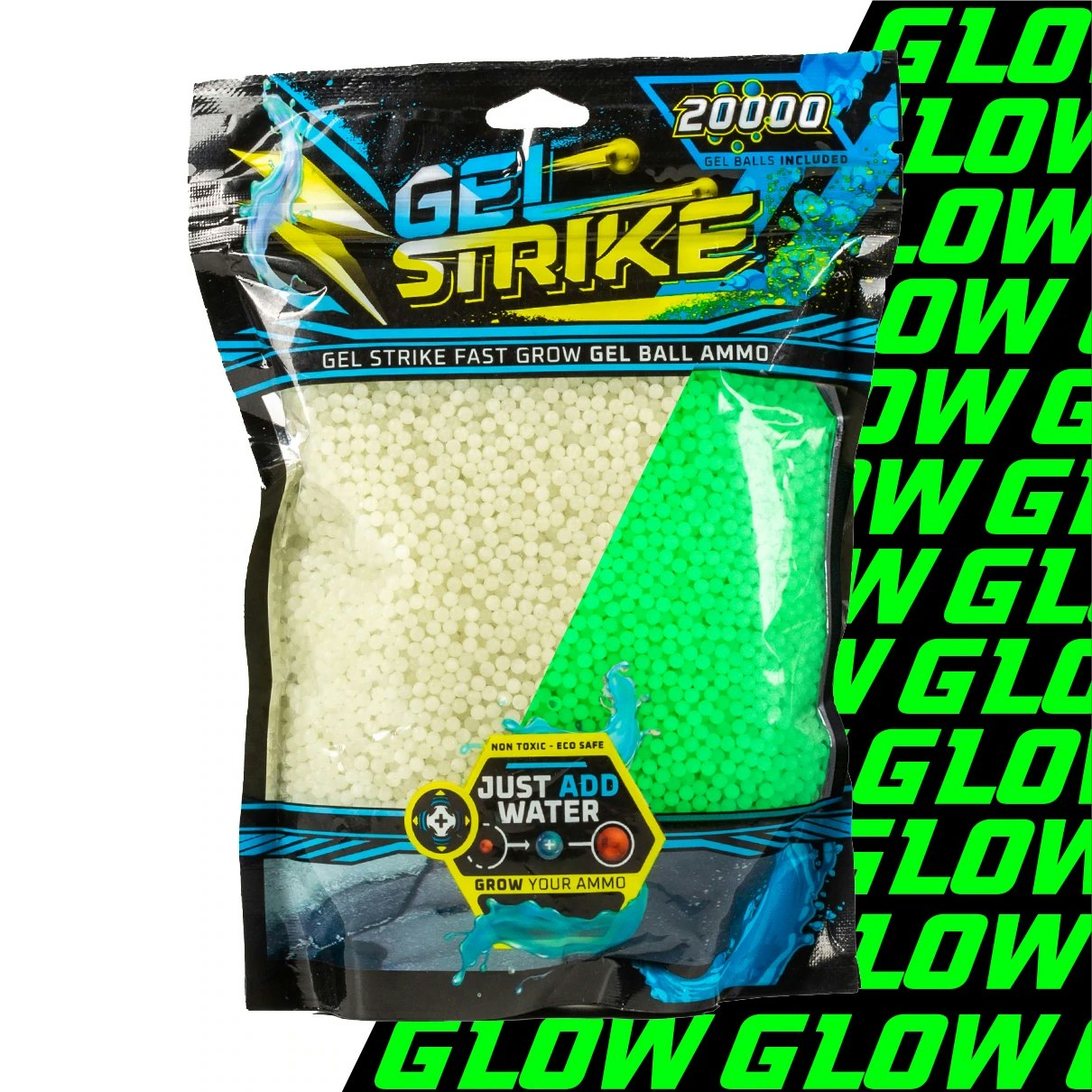 GelStrike Gel Balls Pro Formula 20.000 rnd Glow Green