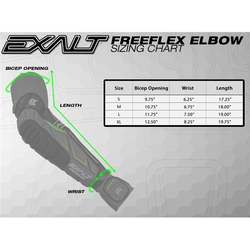 Exalt - FreeFlex Elbow Pads - Black