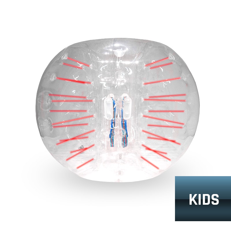 Games2U Bubble Ball Barn (1.2M) Clear/Röd