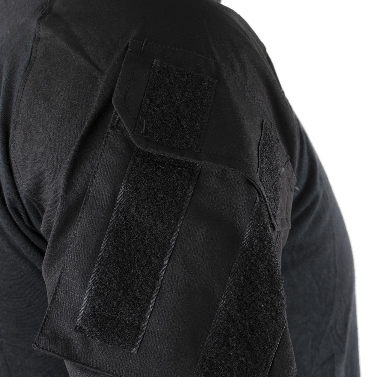 DELTA SIX Tactical Top Frog Suit / Combat Shirt V3 w/ Protectors Black