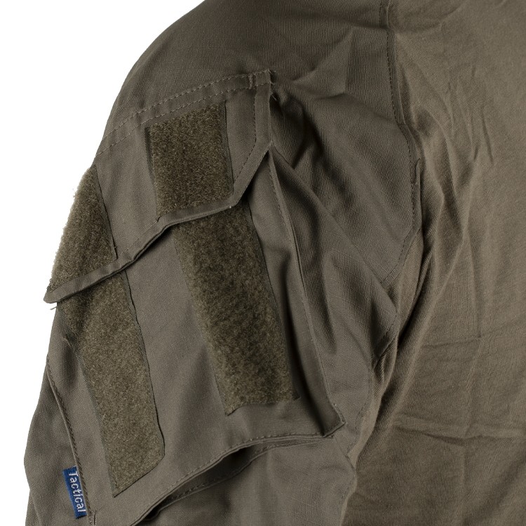DELTA SIX Tactical Top Frog Suit / Combat Shirt V3 w/ Protectors Olive