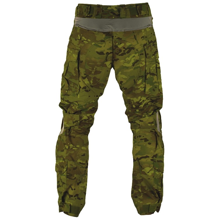 DELTA SIX Tactical Pants / Combat Pants V3 w/ Protectors Dark Green Multicam