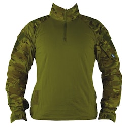 DELTA SIX Tactical Top Frog Suit / Combat Shirt V3 w/ Protectors Dark Green Multicam