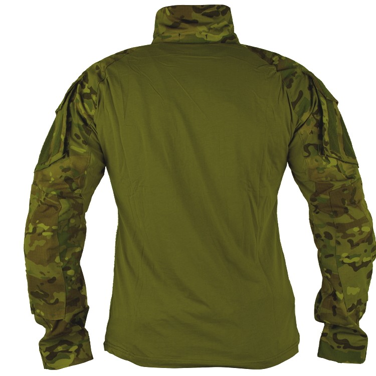 DELTA SIX Tactical Top Frog Suit / Combat Shirt V3 w/ Protectors Dark Green Multicam