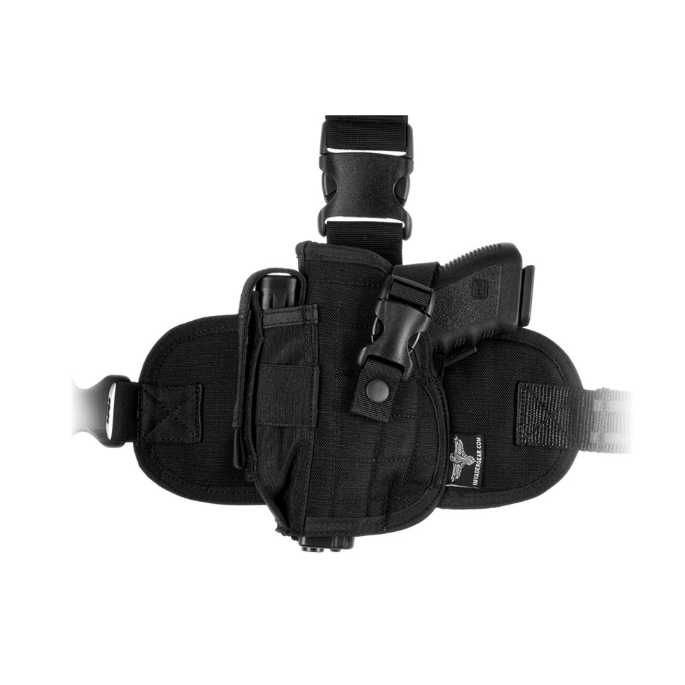 Invader Gear Dropleg Holster (Left-handed) Black